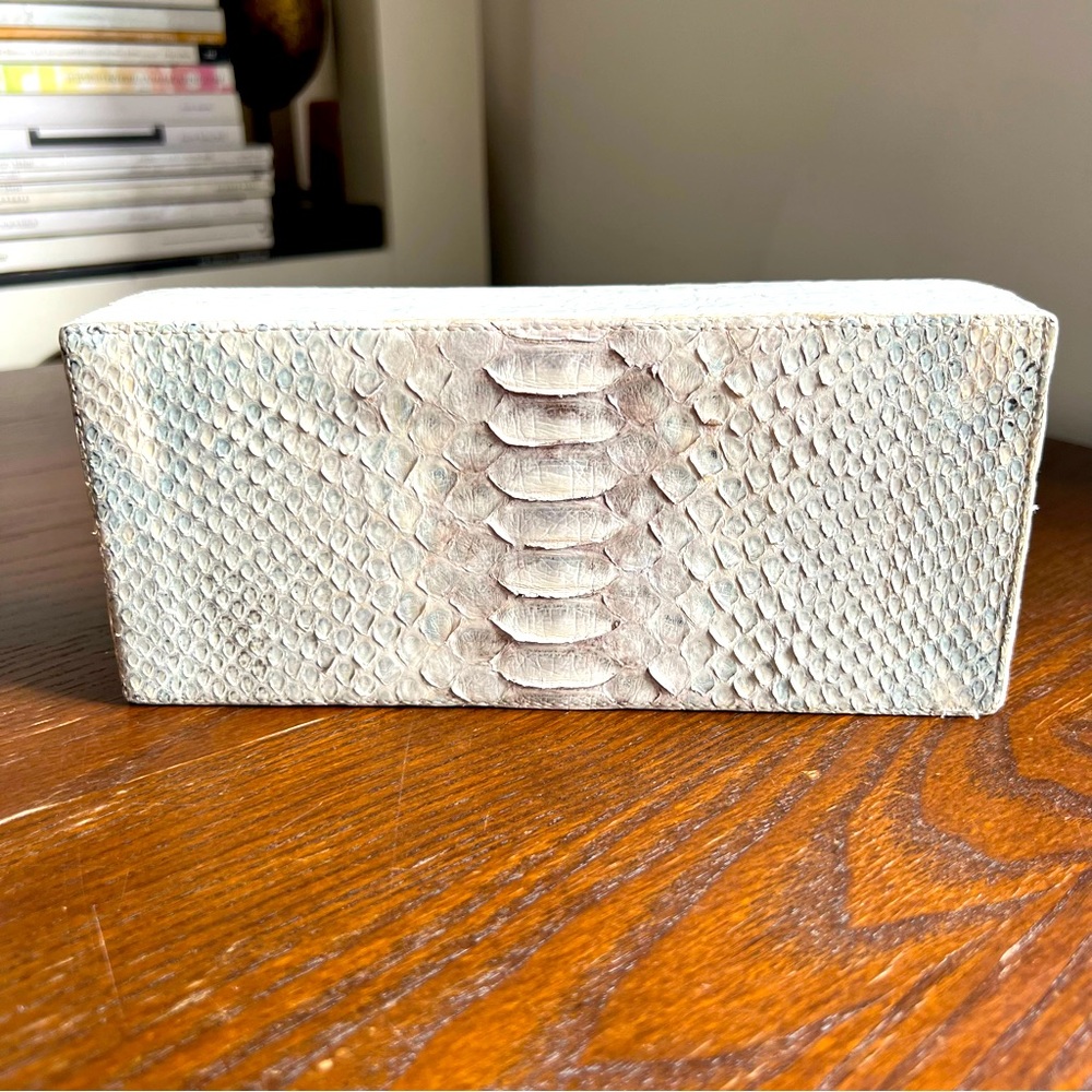 Nancy Gonzalez Crocodile & Python Box Clutch - image 1